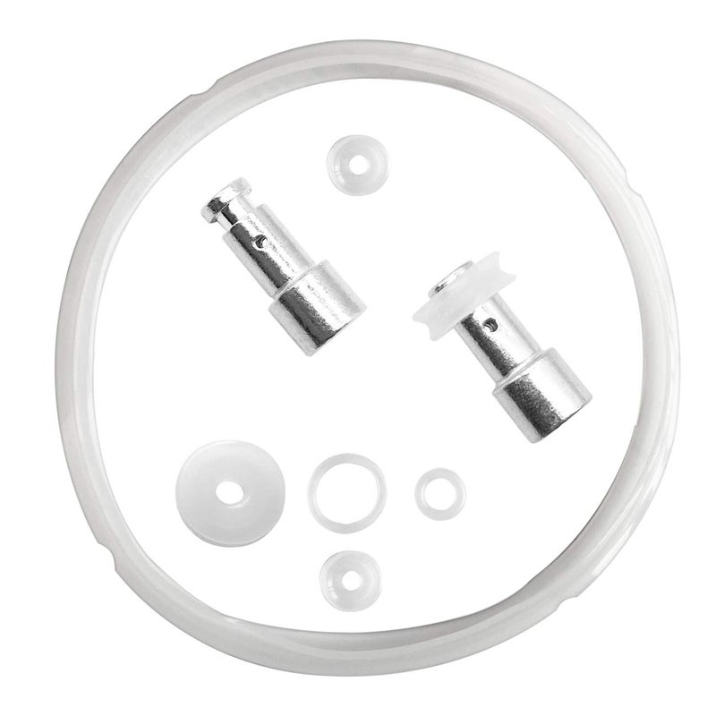 ACKLLR Silicone Sealing Ring Clear + Pressure Cookers Gasket + Universal Replacement Floater and Sealer for 5/6 Quart Models - Image 1
